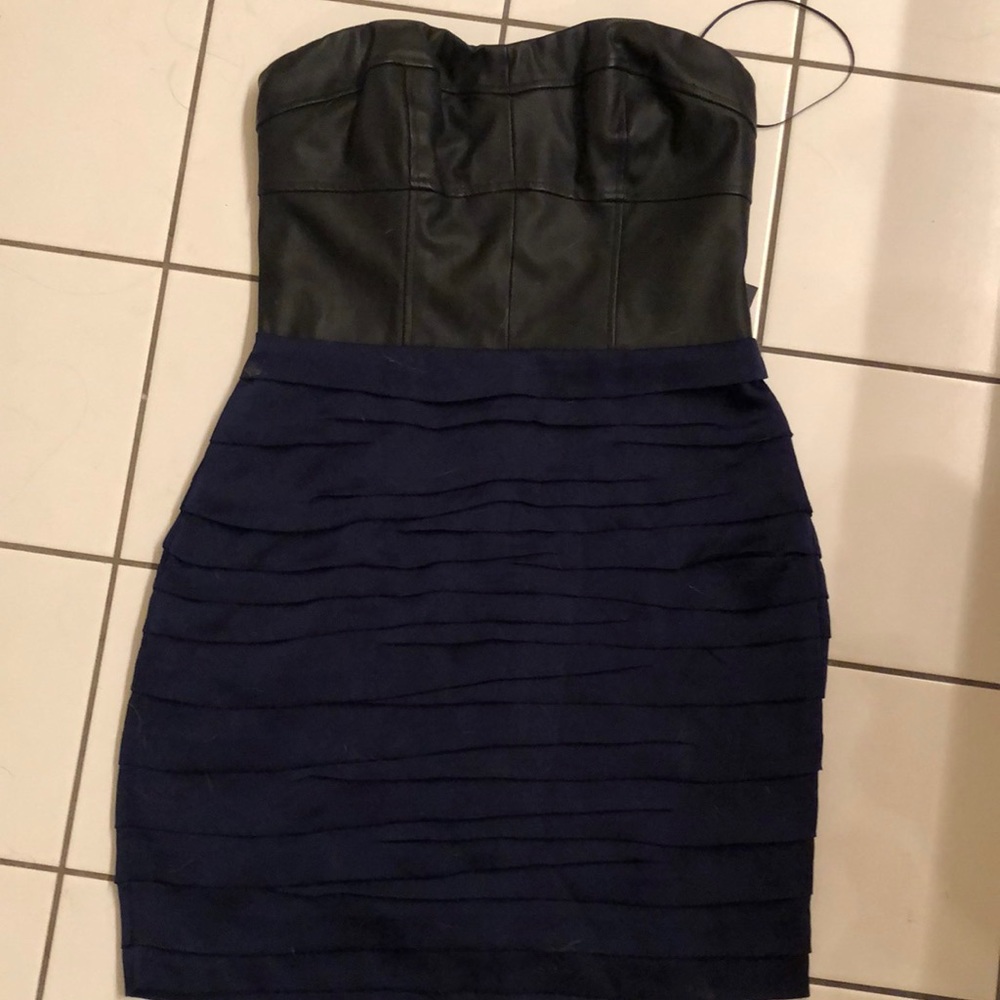 Express Black and Blue Dress